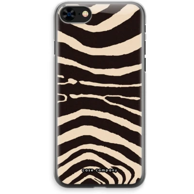 Afbeelding van Case Company® hoesje geschikt voor iPhone 8 Arizona Zebra Soft Cover Telefoonhoesje Bescherming aan alle Kanten en Schermrand