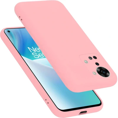 Afbeelding van Cadorabo Hoesje geschikt voor OnePlus Nord 2T in LIQUID ROZE Beschermhoes gemaakt van flexibel TPU silicone Case Cover