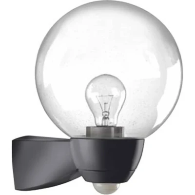 Afbeelding van ESYLUX AL P Monza 130 sw EL10026119 Wandlamp met bewegingsmelder E27 Gloeilamp Zwart