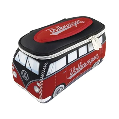 Afbeelding van Volkswagen T1 bus multifunctionele tas klein rood/zwart