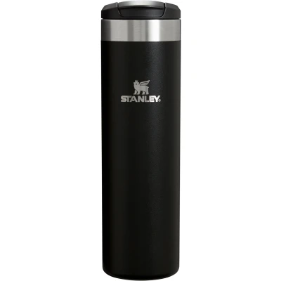 Afbeelding van Stanley Aerolight Transit Mug 0,6L Black 2.0 Lekvrij Vacuüm geïsoleerde thee &amp; koffie reismok Roestvrijstalen thermosbeker houdt 8 uur warm BPA Vrij Vaatwasserbestendig