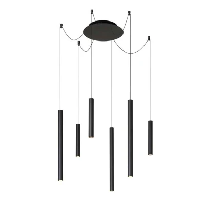 Afbeelding van Lucide Lorenz Hanglamp 6 LED Zwart