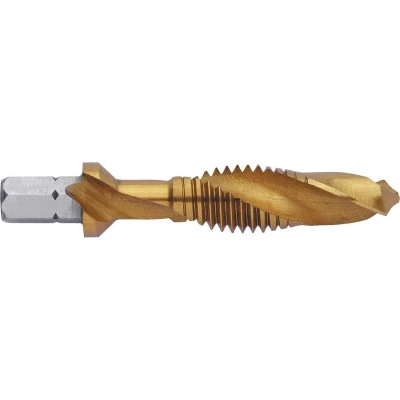 Afbeelding van Exact 5924 Combinatietapboor Metrisch M6 1 mm Rechtssnijdend DIN 3126 HSS stuk(s)