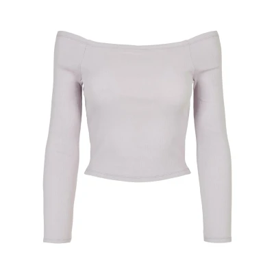 Afbeelding van Urban Classics Longsleeve, Dames, Maat: Large, Softlilac