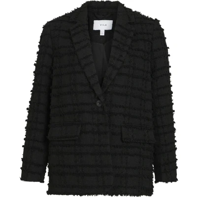 Afbeelding van Vila Blazer Viarisana L/s Blazer/bfs 14104257 Black Beauty Dames Maat W44