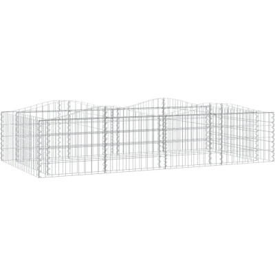 Afbeelding van Schanskorf gewelfd verhoogd 200x100x50 cm gegalvaniseerd ijzer