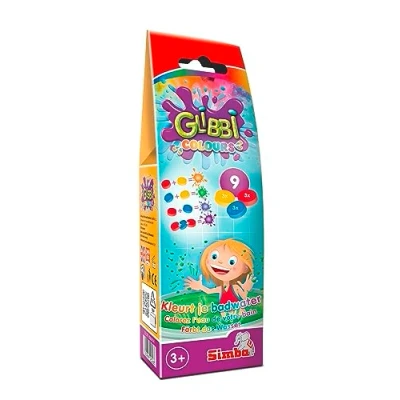 Afbeelding van Glibbi Water Colours 3x3 pack Zimpli Kids Badspeelgoed
