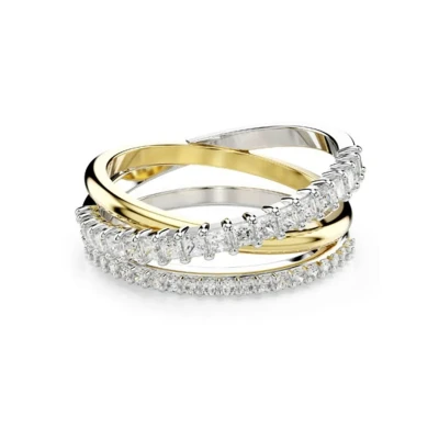 Afbeelding van Swarovski dames Hyperbola ring met zirkonia 52 in de kleur Zilver, maat: Maat 16,5 mm