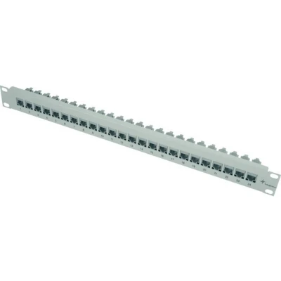 Afbeelding van Telegärtner J02023A0026 24 poorten Netwerkpatchpaneel 483 mm (19) CAT 6A 1 HE Grijs wit (RAL 7035)