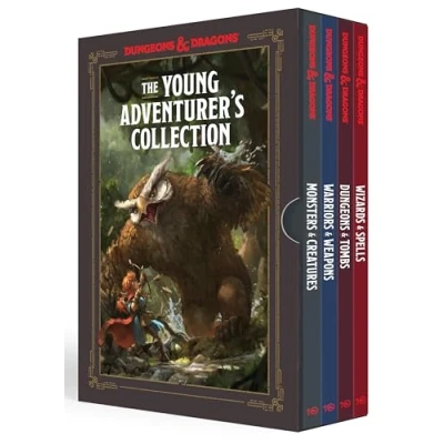 Image de YOUNG ADVENTURERS COLL D&amp;D 4 Book BOX SET: Monsters &amp; Creatures, Warriors Weapons, Dungeons Tombs, and Wizards Spells: Dragons Boxed Set