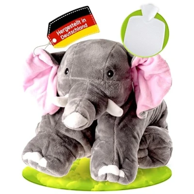 Afbeelding van Hugo Frosch knuffelkussen olifant met kruik 1,8 L kinderkruik grijs