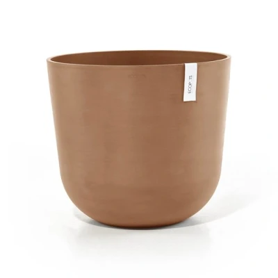 Afbeelding van Ecopots Oslo 55 cm terracotta planten/bloembak pot