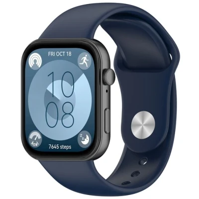 Afbeelding van Siliconen sportband Donkerblauw Huawei Fit 3