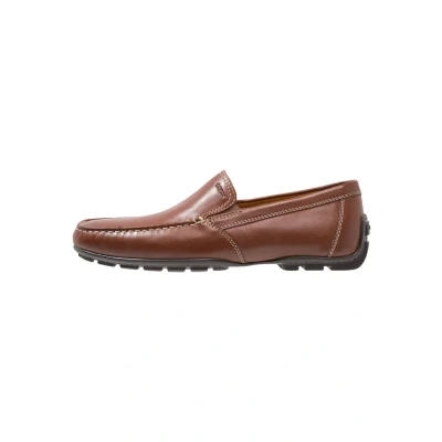 Afbeelding van Geox UOMO Monet Mocassins, Heren, Maat: 43, Coffee Leer