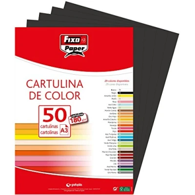 Afbeelding van Fixo Paper 11120310 indexkaarten, A3, 180 g, 50 stuks
