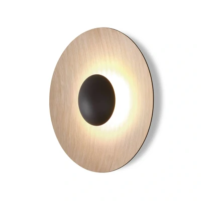 Afbeelding van MARSET Ginger 20C LED wandlamp Ø19,5 eiken/eiken