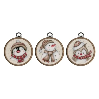 Afbeelding van Vervaco Miniatuur kit Winterfiguurtjes set van 3 PN 0206920