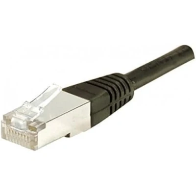Afbeelding van Exertis Connect Patchkabel S/FTP, PiMF, CAT.6, zwart, 1,0 m met bijzonder smalle knikbeveiliging (S/FTP, CAT6, 1 m), Netwerkkabel
