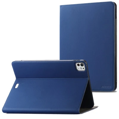 Afbeelding van Accezz Classic Tablet Case voor de Apple iPad Pro 11 (2024) M4 Donkerblauw