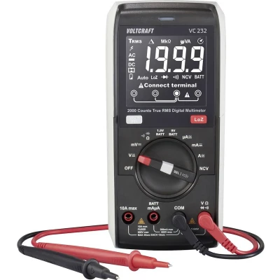 Afbeelding van VOLTCRAFT VC232 Multimeter Digitaal CAT III 600 V Weergave (counts): 2000