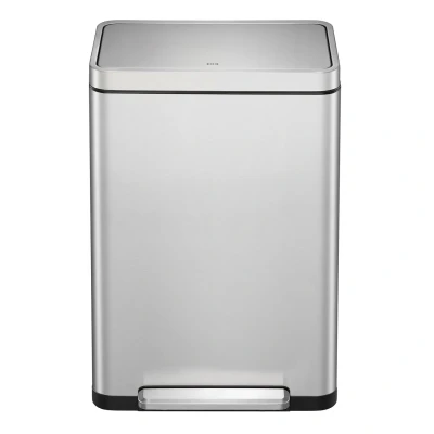 Afbeelding van Prullenbak EKO x cube 2 20 L mat RVS