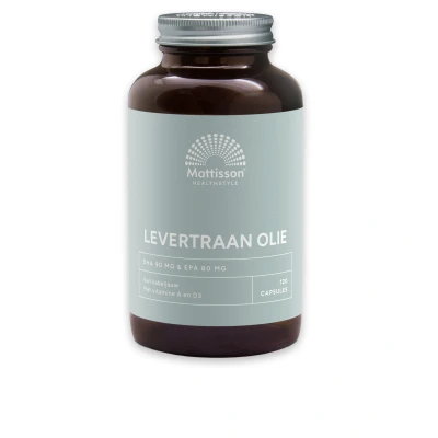 Afbeelding van Mattisson Levertraan Olie 1000mg 120 capsules