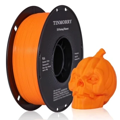 Afbeelding van TINMORRY 3D printerfilament, 1,75 PLA, filament mm, 1 kg, spoel, oranje