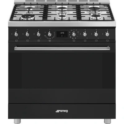 Afbeelding van Smeg C9gmmb2 Fornuis 90 X 60 Multifunctie Energieklasse A Zwart