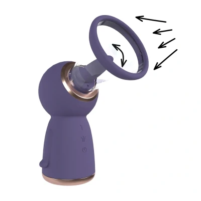 Afbeelding van Exquisite Rechargeable Vulva and Breast Pump Purple