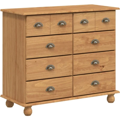 Afbeelding van vidaXL Ladekast &#039;ASKIM&#039;Honingbruin 91x40x79 cm Massief Houten Pine