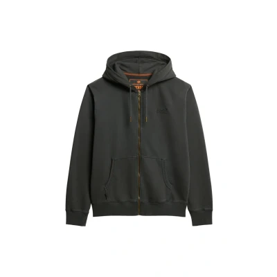 Afbeelding van Superdry Sweater met rits, Heren, Maat: Small, Washed black