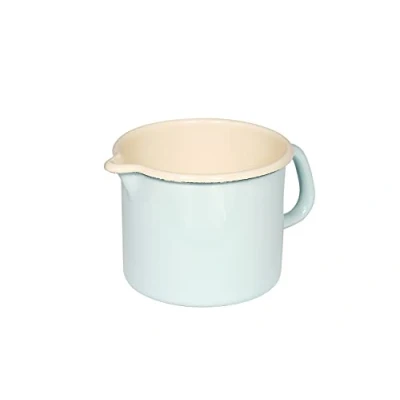 Afbeelding van Riess, 0041 006, snavelpan 14 1,7 L, CLASSIC bont / pastel, kleur turquoise, Ø cm, hoogte 12,5 inhoud liter, geëmailleerd