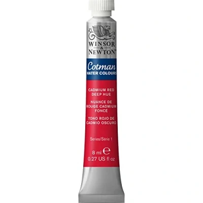 Image de Winsor &amp; Newton Cotman Aquarelle Tube 8ml Rouge De Cadmium Foncé Imitation