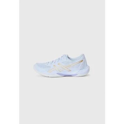 Afbeelding van Asics GEL Rocket 12 Volleybalschoenen, Dames, Maat: 40, Blue fade/champagne Imitatieleer/ textiel