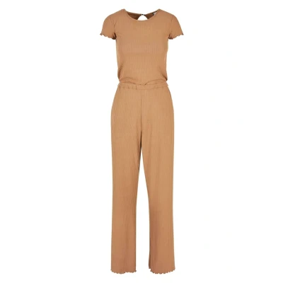 Afbeelding van Urban Classics Jumpsuit, Dames, Maat: Medium, Darktaupe