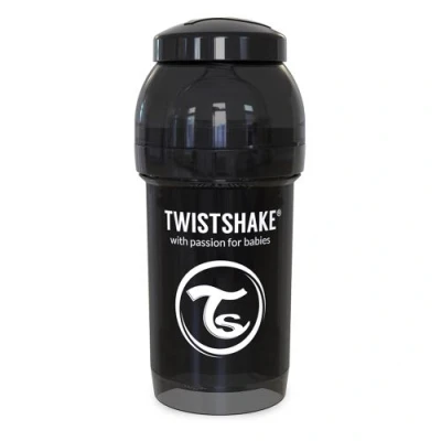Image de Biberon anti colique Twistshake Noir 180ml