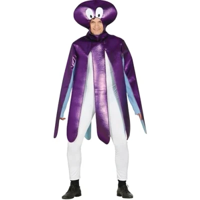 Afbeelding van FIESTAS GUIRCA, S.L. Paars octopus kostuum voor volwassenen