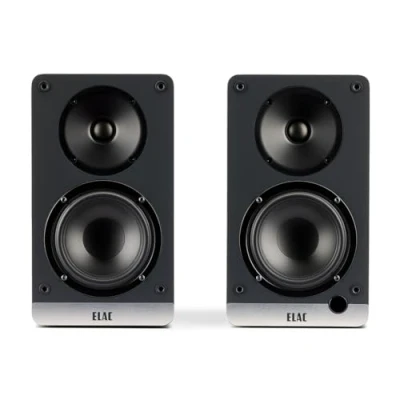 Afbeelding van ELAC Debut ConneX DCB41 Compacte luidspreker voor audio weergave via HDMI, USB, phono en Bluetooth, uitstekend geluid high end design, 1 set actieve luidsprekers, zwart