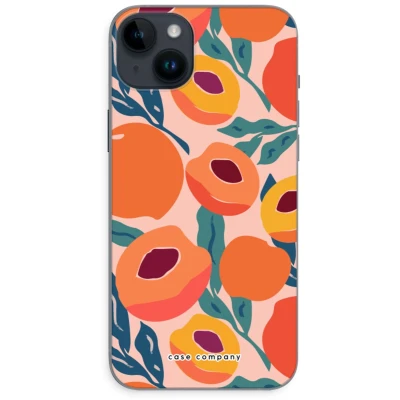 Afbeelding van Case Company® hoesje geschikt voor iPhone 14 Plus Perzik Soft Cover Telefoonhoesje Bescherming aan alle Kanten en Schermrand