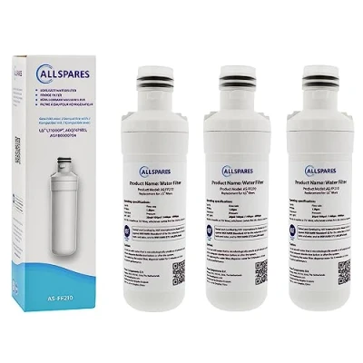 Afbeelding van AllSpares Waterfilter (3x) voor koelkast geschikt LG LT1000P / AGF80300704 ADQ74793501