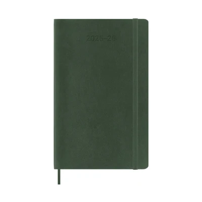 Image de Agenda civil Moleskine 18 mois Semainier Grand Format Souple Vert