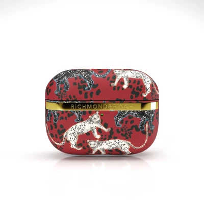 Afbeelding van Richmond &amp; Finch Samba Red Leopard hoesje voor AirPods 1 en 2 rood