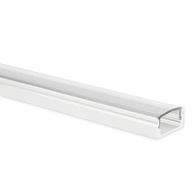 Afbeelding van Yphix Led Strip Profiel Potenza Wit Laag 1m Incl. Transparante Afdekkap LEDdirect.nl