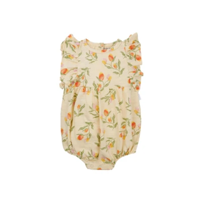 Afbeelding van Tuinbroek Mequon Fruit pattern Medium Yellow 50