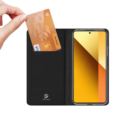 Afbeelding van Dux Ducis Telefoon Hoesje geschikt voor de Xiaomi Redmi Note 13 5G Skin Pro Book Case Zwart