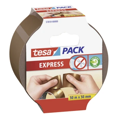 Image de Tesa Express ruban d&#039;emballage déchirable à la main marron 50 mm x m (1 rouleau)