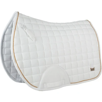 Afbeelding van Horka Zadeldekje Deluxe Dressuur Wit/Rosegold