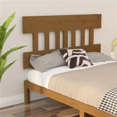 Afbeelding van Hoofdbord 163,5x3x81 cm massief grenenhout honingbruin