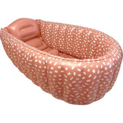 Afbeelding van Swim Essentials Opblaasbaar Babybadje Rood/wit Gestipt 90 x 55 30 cm