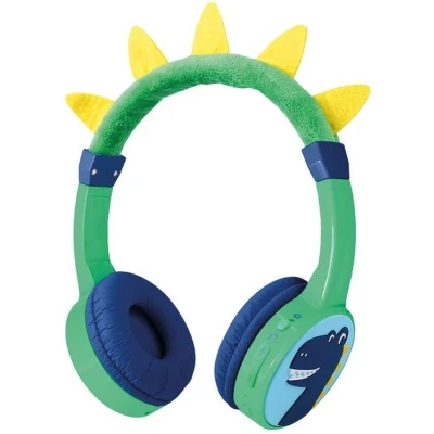 Afbeelding van Mobilize Wireless/Wired Over Ear Kids Headphone 85dB Dinosaur